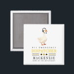 Personalized 911 Dispatcher Goose With Headset Magnet<br><div class="desc">Custom 911 Dispatcher Goose With Headset Thank You Dispatchers</div>