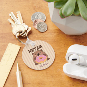 Personalized A fun play on words Castor & Dona Key Ring