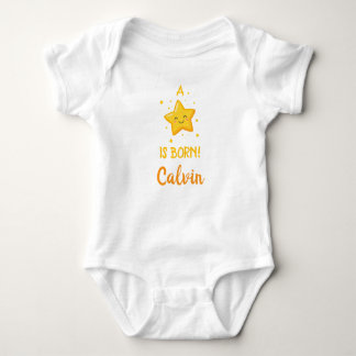 Personalized A Star Is Born, Custom Unisex  Baby Bodysuit