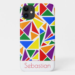 Personalized Abstract LGBTQ Rainbow Pride Colors Case-Mate iPhone Case