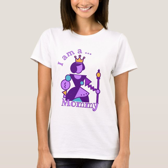 Personalized Abstract Mom Design Custom Name T-Shirt (Front)