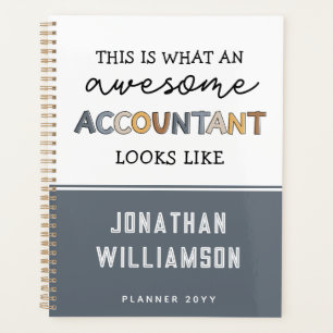 Personalized Accountant Funny Awesome Accountant Planner
