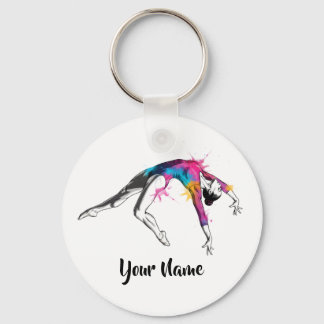 Personalized Acrobatic Art Gift - Keychain