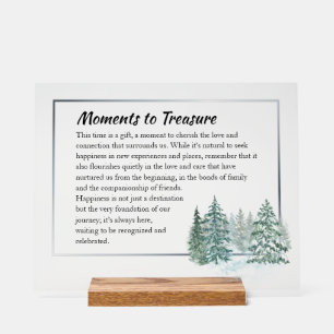 Personalized Acrylic Holiday Sign – Elegant Décor