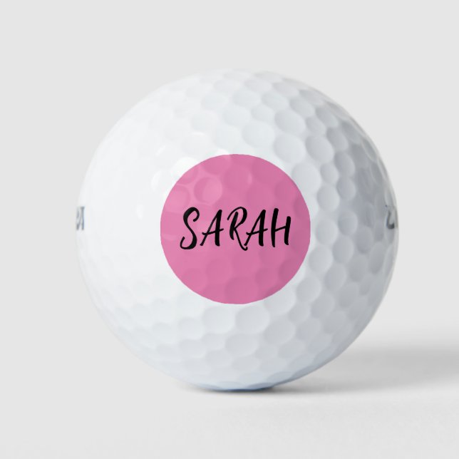  PERSONALIZED ADD NAME SCRIPT GOLF BALLS (Front)