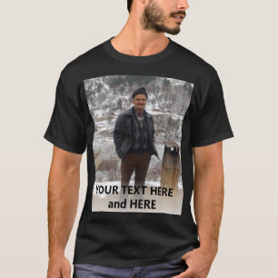 Personalized Add Photo and Text T-Shirt