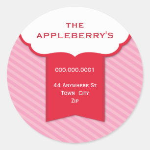 PERSONALIZED ADDRESS LABEL :: lapel 1