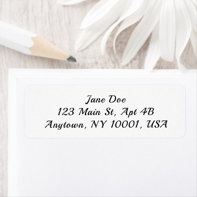 Personalized Address Labels Custom Name Stickers (Insitu)