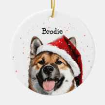 Personalized Akita Christmas