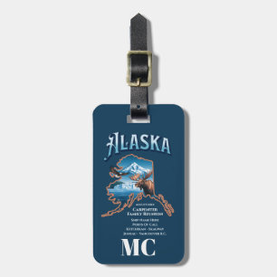Personalized Alaska Cruise Vacation Reunion Luggage Tag