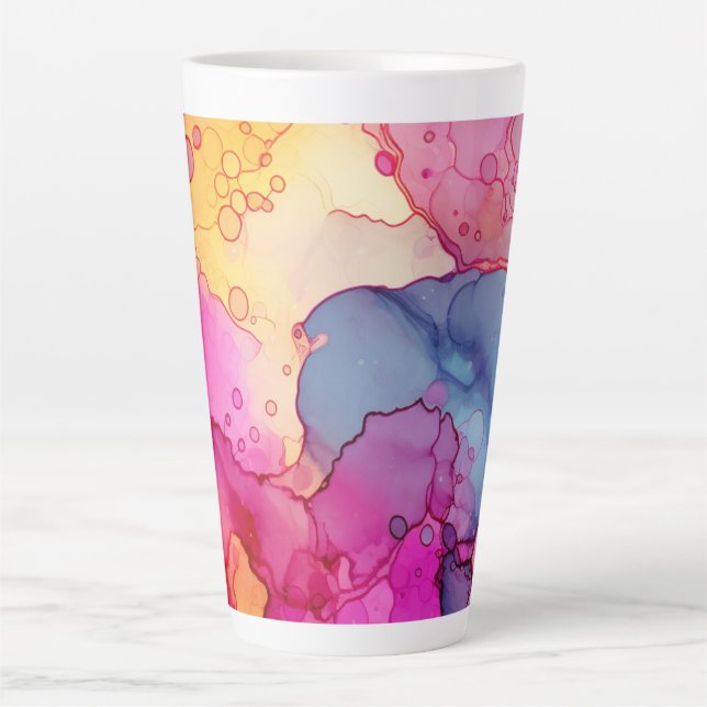 Personalized Alcohol Ink Style Mug with Name, gift (Front)
