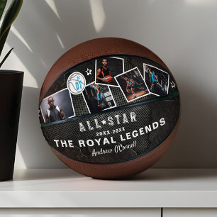 Personalized All-Star Photo Collage Keepsake Gift Basketball