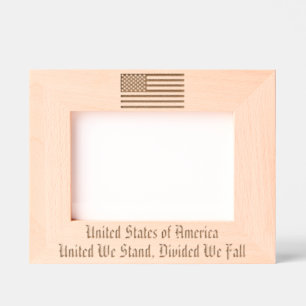 Personalized American Flag Etched Frames