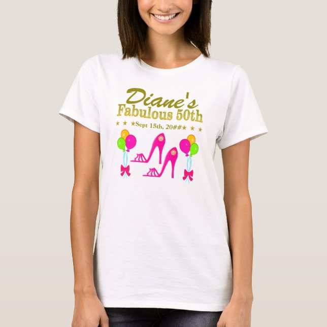 PERSONALIZED AND DATED 50TH BIRTHDAY TEE (Front)