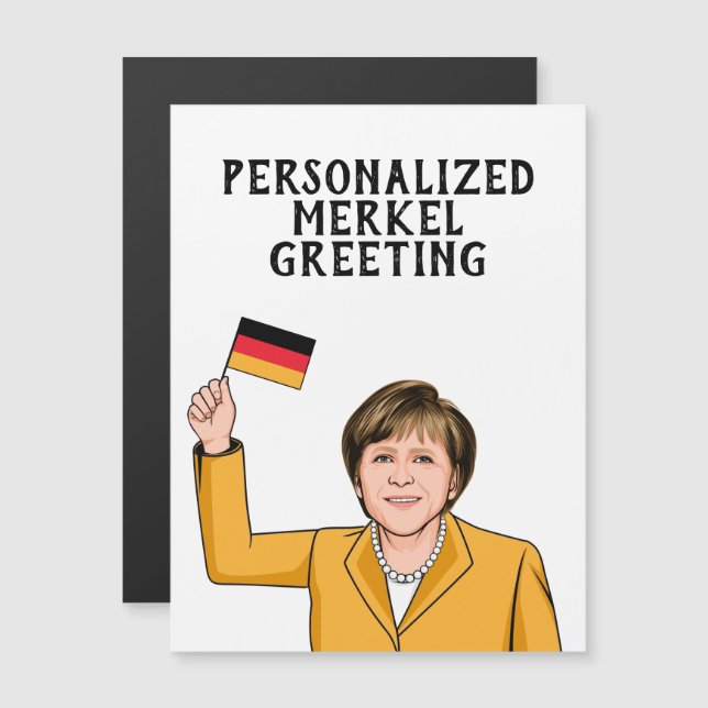 PERSONALIZED ANGELA MERKEL (Front/Back)