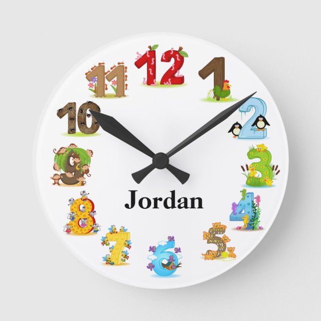 Personalized Animal Clock (Front)