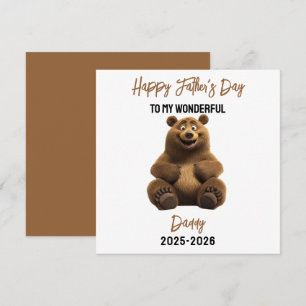 Personalized Animal Father’s Day Cute Animals Holiday Card