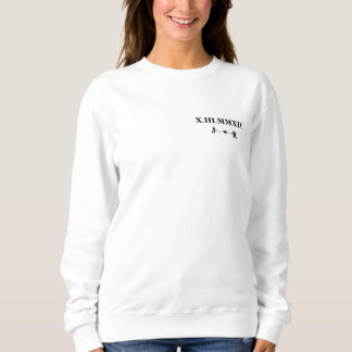 Personalized Anniversary date Roman Numeral Sweatshirt