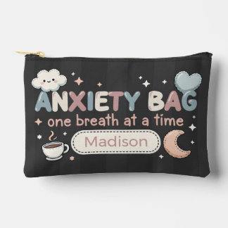 Personalized Anxiety Bag Panic Pouch Makeup Bag