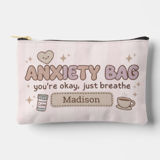 Personalized Anxiety Bag Panic Pouch Makeup Bag