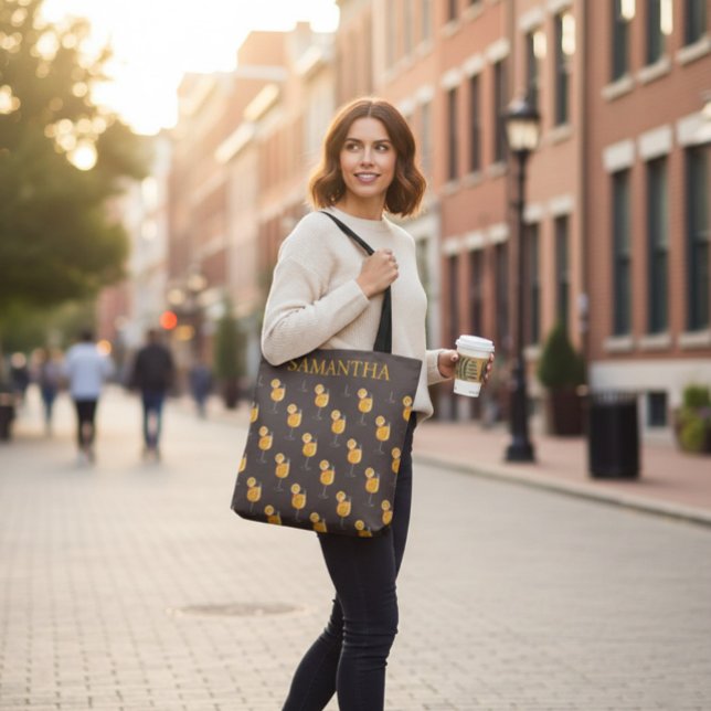 Personalized Aperol Spritz Cocktail Tote Bag (Creator Uploaded)