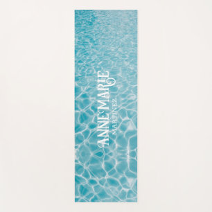 Personalized Aquatic Pool Reflections Yoga Mat
