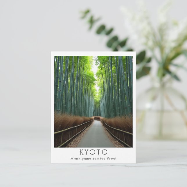 Personalized Arashiyama Bamboo Forest Postcard (Standing Front)
