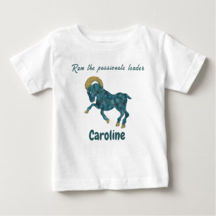 Personalized Aries Zodiac Impressionist Toddler  Baby T-Shirt