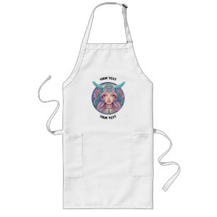 PERSONALIZED ARIES ZODIAC SIGN  LONG APRON