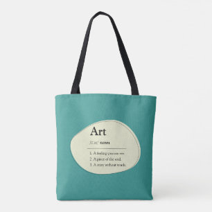Personalized Art Definition Tote Bag