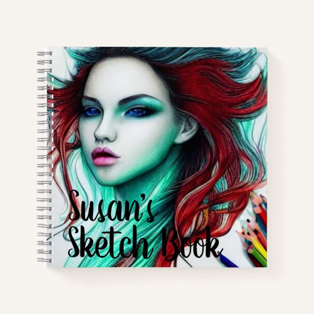 Personalized Art Sketch Book (Front)