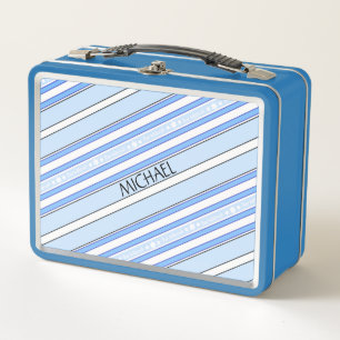 Personalized Artistic Romantic Red Leaves Birch Metal Lunch Box