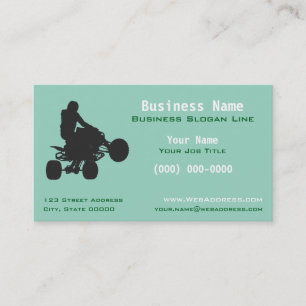 Personalized ATV Quad Off-Road & Powersports Business Card