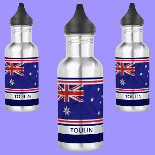 Personalized  Australia Flag  532 Ml Water Bottle