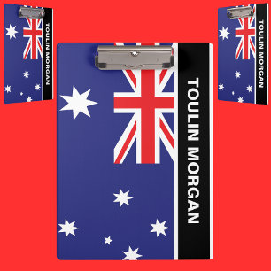 Personalized  Australia Flag  Clipboard