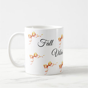 Personalized Autumn Bow Mug – Custom Fall Vibes