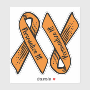 PERSONALIZED Awareness Ribbon Graphic (orange)