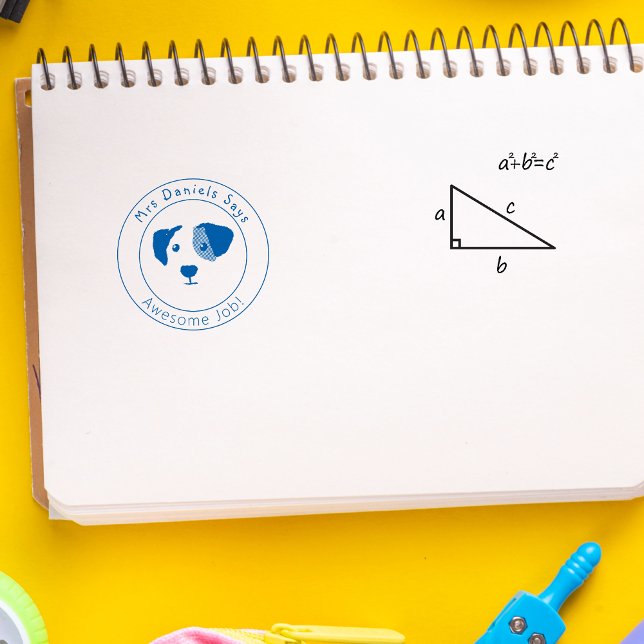 Personalized Awesome Job Teachers Classroom  Self-inking Stamp (Great gifts for teachers)