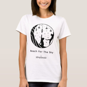 Personalized B & W Reach for the Sky T-Shirt