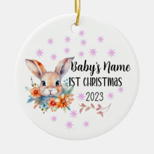 Personalized Baby 1st Christmas Ornament