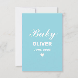 Personalized Baby Announcement Card