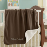 Personalized baby blanket with name