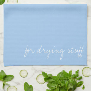 Personalized Baby Blue Tea Towel