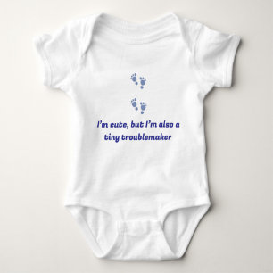 Personalized Baby Bodysuit with Hilarious Quotes