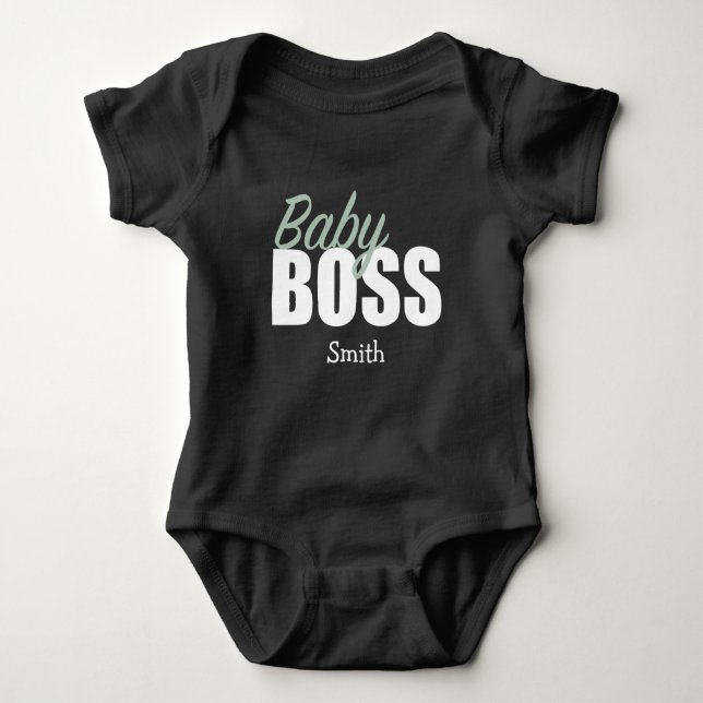 Personalized Baby BOSS Bodysuit (Front)