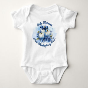 Personalized Baby Boy First Thanksgiving Year Baby Bodysuit