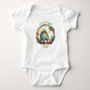 Personalized Baby Dinosaur bodysuit