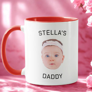 Personalized Baby Face Photo Dad Gift Mug