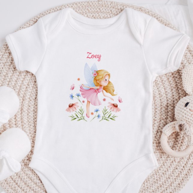 Personalized Baby Girl Fairy Bodysuit (Creator Uploaded)