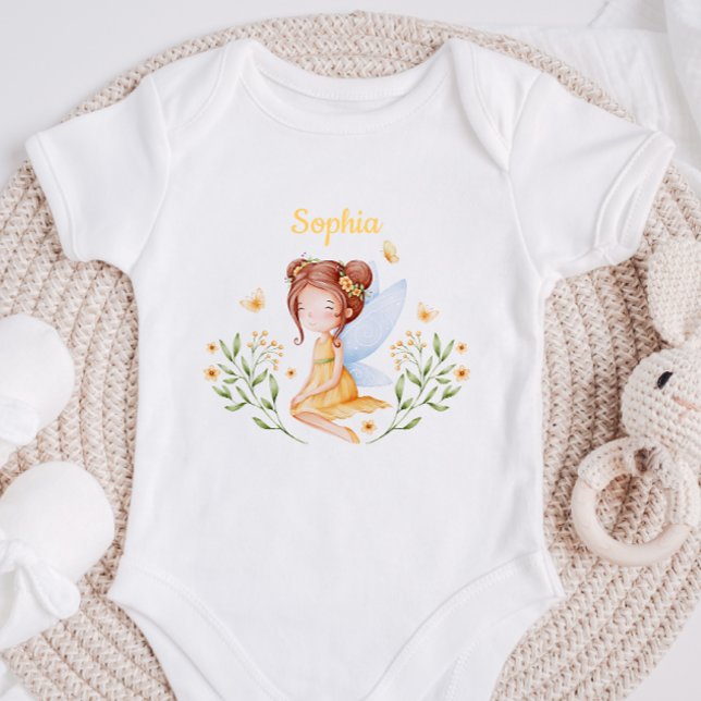 Personalized Baby Girl Fairy Bodysuit  (Creator Uploaded)